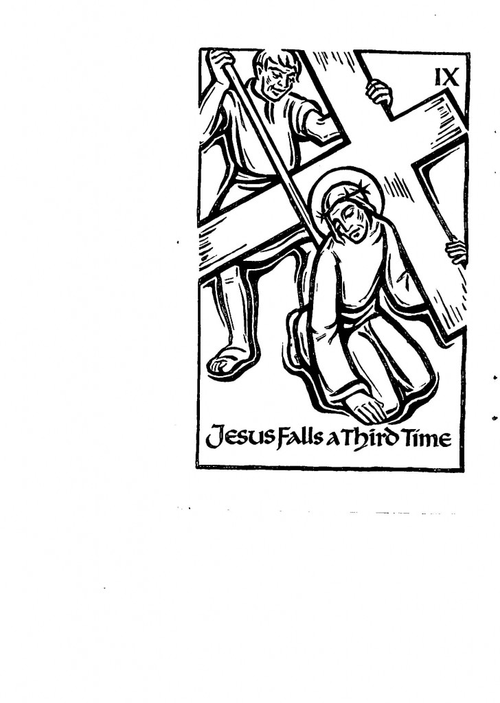 Jesus falls a third time